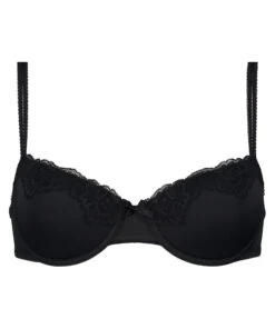 Secret Lace Padded Underwired Bra - Black -Deals Bare Bralettes Store 100701 5