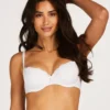 Secret Lace Padded Underwired Bra - White