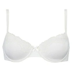 Secret Lace Padded Underwired Bra - White -Deals Bare Bralettes Store 100702 5