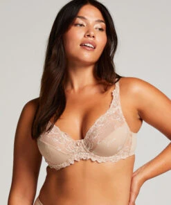 Diva Non-Padded Underwired Bra - Beige