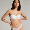 Angie Padded Underwired Strapless Bra - White