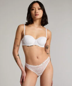 Angie Padded Underwired Strapless Bra - White -Deals Bare Bralettes Store 131095 3