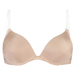 Transparent Back Padded Underwired Push-Up Bra - Beige -Deals Bare Bralettes Store 131537 5 scaled