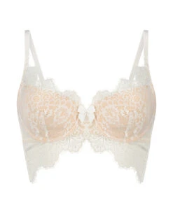 Marilee Padded Underwired Longline Bra - White -Deals Bare Bralettes Store 141693 5