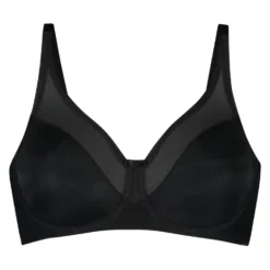 Nina Non-Padded Underwired Minimizer Bra - Black -Deals Bare Bralettes Store 142479 5 scaled