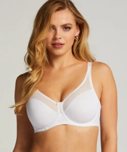 Nina Non-Padded Underwired Minimizer Bra - White