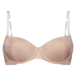 Transparent Back Padded Underwired Bra - Beige -Deals Bare Bralettes Store 154700 5
