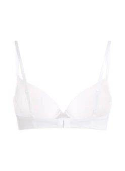 Plunge Padded Underwired Bra - White -Deals Bare Bralettes Store 166939 6