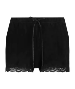Velvet Lace Shorts - Black -Deals Bare Bralettes Store 169177 5 scaled