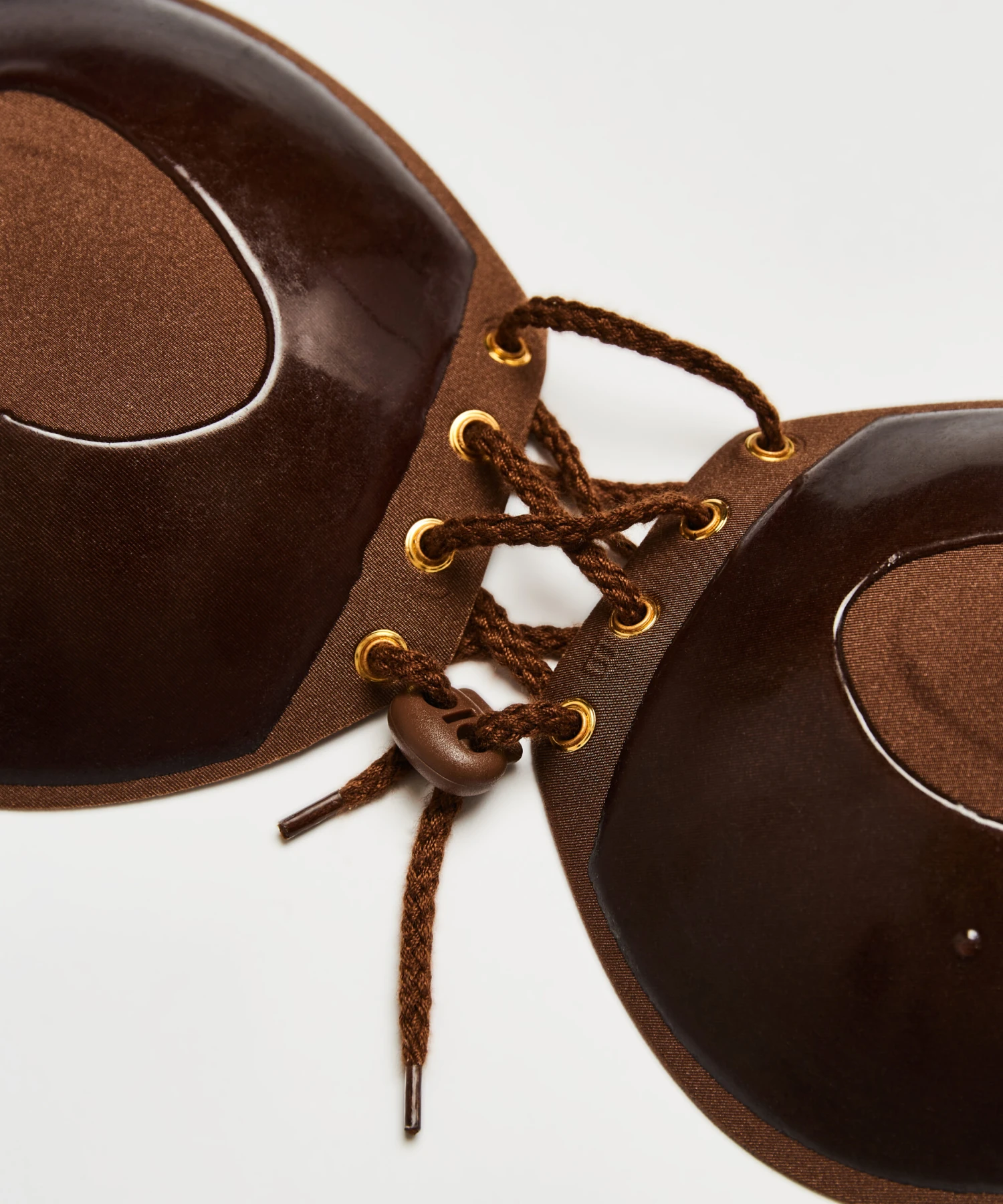 Adhesive Push-Up Bra - Brown 4 Adhesive Push-Up Bra - Brown - Image 4