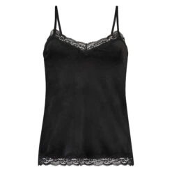 Velours Lace Cami Top - Black 12 Velours Lace Cami Top - Black -Deals Bare Bralettes Store 185927 5