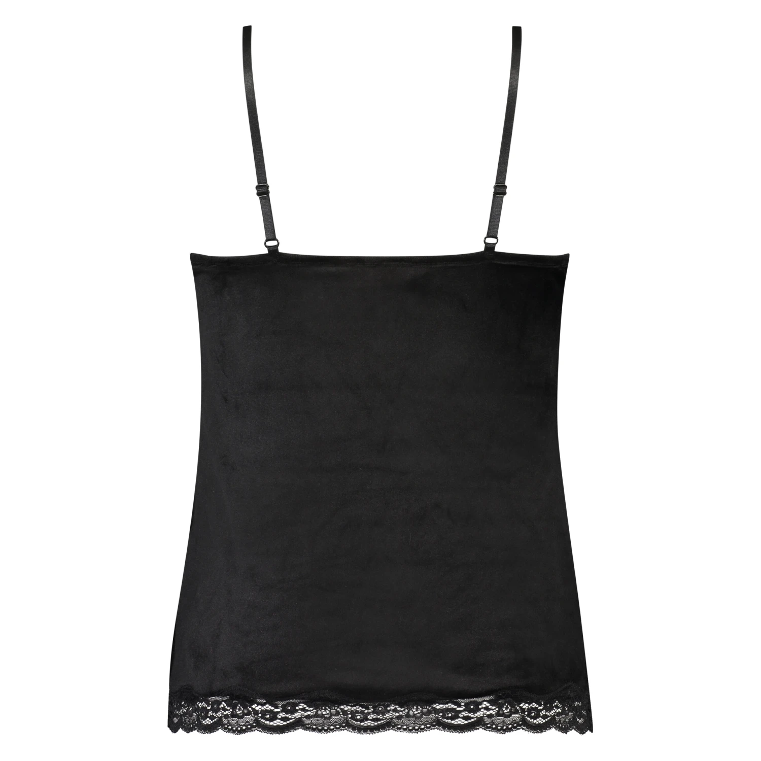 Velours Lace Cami Top - Black 7 Velours Lace Cami Top - Black - Image 7