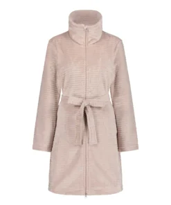 Zip Fleece Bathrobe - Pink -Deals Bare Bralettes Store 188722 5 scaled