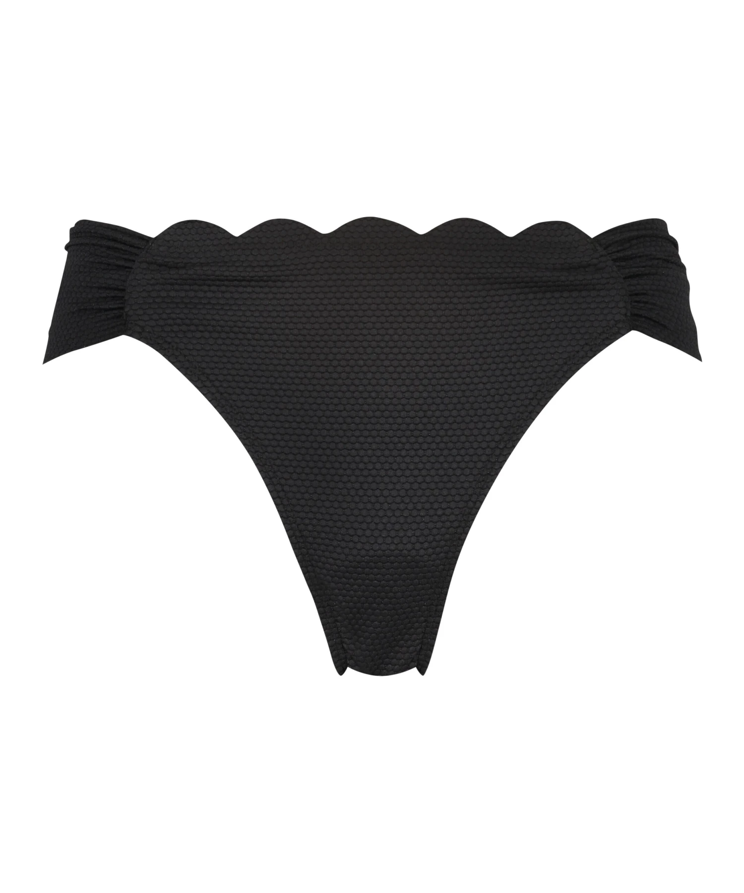 Bikini Bottoms Scallop - Black 4 Bikini Bottoms Scallop - Black - Image 4
