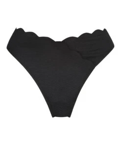 Scallop High-leg Bikini Bottoms - Black 10 Scallop High-leg Bikini Bottoms - Black -Deals Bare Bralettes Store 191511 5