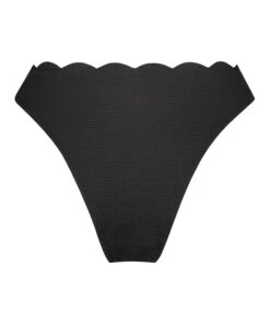 Scallop High-leg Bikini Bottoms - Black 11 Scallop High-leg Bikini Bottoms - Black -Deals Bare Bralettes Store 191511 6