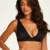 Deluxe Triangle Bikini Top - Black
