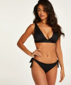 Deluxe Triangle Bikini Top - Black -Deals Bare Bralettes Store 191551 3