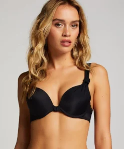 Luxe Padded Push-up Bikini Top Cup A - E - Black