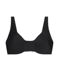 Luxe Non-Padded Underwired Bikini Top - Black -Deals Bare Bralettes Store 191557 5