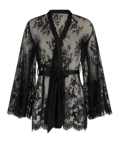 Isabelle Lace Kimono - Black -Deals Bare Bralettes Store 191636 5 scaled