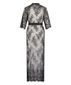 Long Allover Lace Kimono - Black -Deals Bare Bralettes Store 191638 6