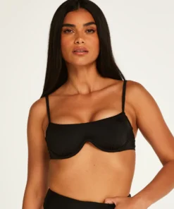 Sicily Non-padded Underwired Bikini Top - Black
