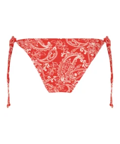 Paisley Brazilian Tanga Bikini Bottoms - Red -Deals Bare Bralettes Store 198789 6 scaled