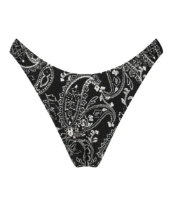 Paisley High-cut Brazilian Bikini Bottoms - Black -Deals Bare Bralettes Store 198800 6 scaled