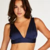 Deluxe Triangle Bikini Top - Blue