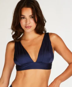 Deluxe Triangle Bikini Top - Blue