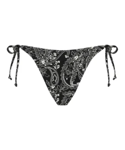 Paisley Brazilian Tanga Bikini Bottoms - Black -Deals Bare Bralettes Store 198821 5 scaled