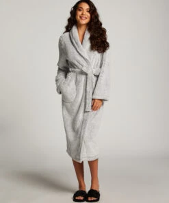 Fleece Bathrobe - Grey
