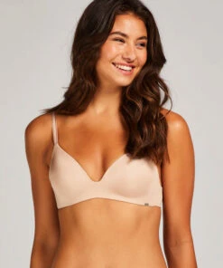 Mona Padded Non-wired Bra - Beige