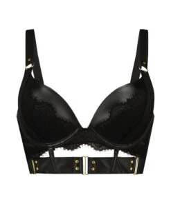 Occult Padded Underwired Longline Push-Up Bra - Black 12 Occult Padded Underwired Longline Push-Up Bra - Black -Deals Bare Bralettes Store 199850 5