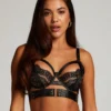Occult Non-Padded Underwired Longline Bra - Black