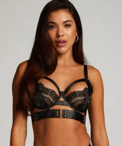 Occult Non-Padded Underwired Longline Bra - Black