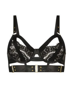 Occult Non-Padded Underwired Longline Bra - Black -Deals Bare Bralettes Store 199851 5