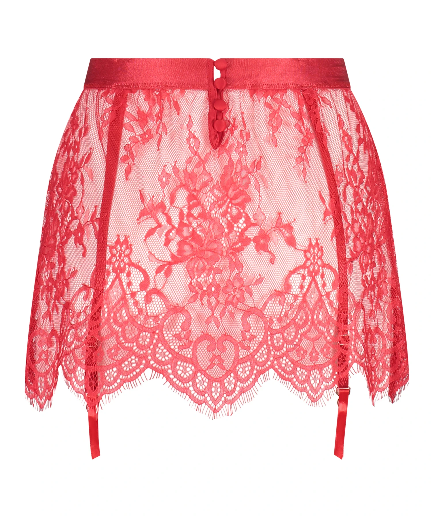 Lace Skirt - Red 5 Lace Skirt - Red - Image 5