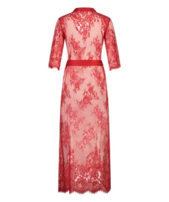 Long Allover Lace Kimono - Red -Deals Bare Bralettes Store 200422 6 scaled