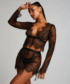 All-over Lace Top - Black