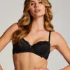 Marine Padded Underwired Bra - Black