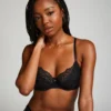 Marine Non-Padded Underwired Bra - Black