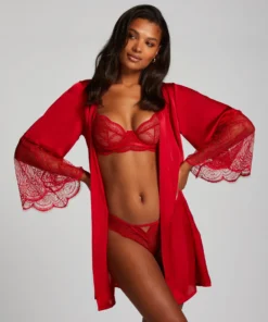Satin Kimono - Red -Deals Bare Bralettes Store 201344 3 scaled