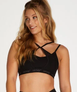 HKMX The Twist Sports Bra - Black