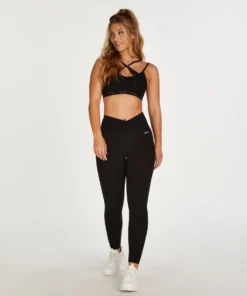 HKMX The Twist Sports Bra - Black -Deals Bare Bralettes Store 201535 3 scaled