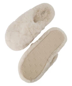 Madeline Fur Slippers - Beige -Deals Bare Bralettes Store 201612 6