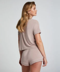 Essential Jersey Short-Sleeved Jacket - Beige -Deals Bare Bralettes Store 201744 4