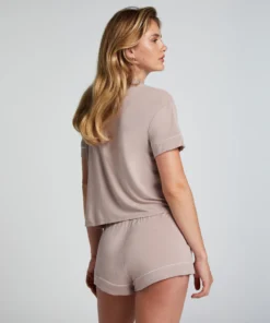 Essential Jersey Short-Sleeved Jacket - Beige -Deals Bare Bralettes Store 201744 4 scaled