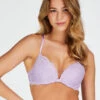 Marine Padded Underwired Push-Up Bra - Purple